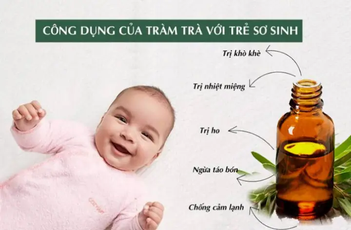 Công Dụng Dầu Tràm Cho Bé