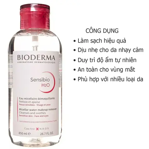 Công Dụng Nước Tẩy Trang Bioderma
