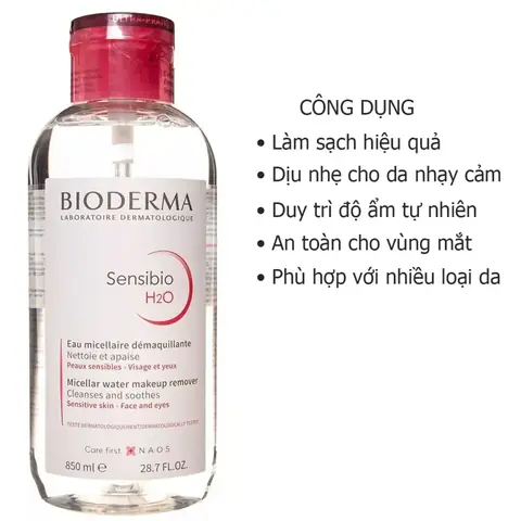 Công Dụng Nước Tẩy Trang Bioderma