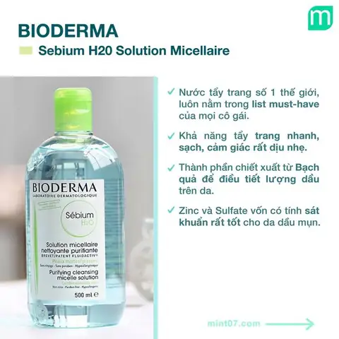 Công Dụng Nước Tẩy Trang Bioderma