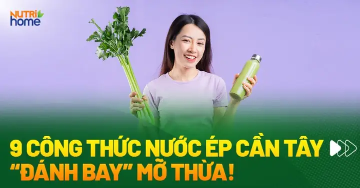 Công Thức Nước Ép Cần Tây Giảm Cân