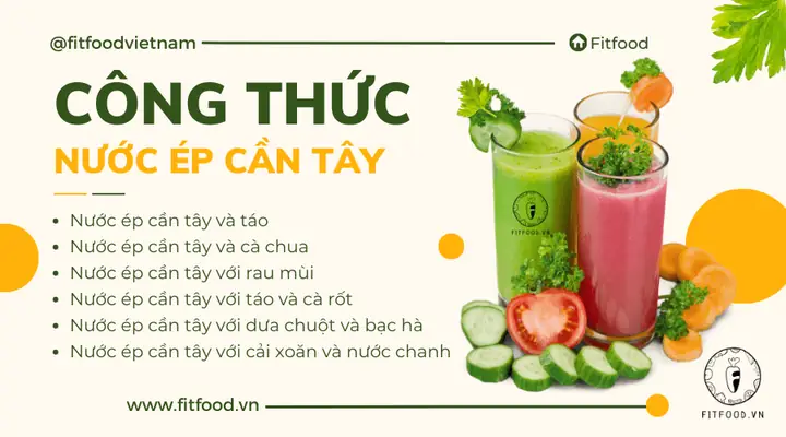 Công Thức Nước Ép Cần Tây Giảm Cân