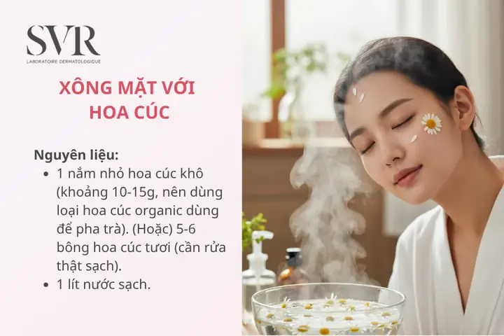Da Mụn Nên Xông Mặt Bằng Gì