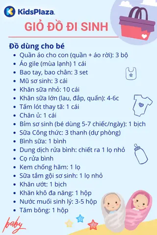 Danh Sách Mua Đồ Đi Sinh