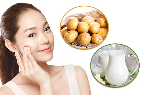 Đắp Mặt Nạ Bằng Khoai Tây Và Sữa Tươi