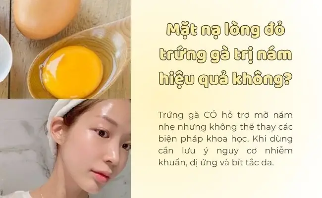 Đắp Mặt Nạ Lòng Đỏ Trứng