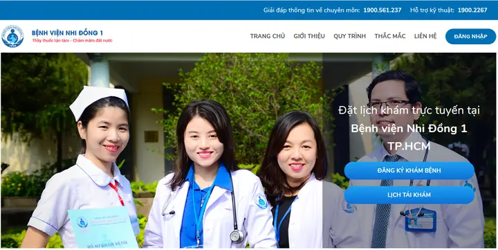 Đặt Lịch Khám Tại Bệnh Viện Nhi Đồng 1