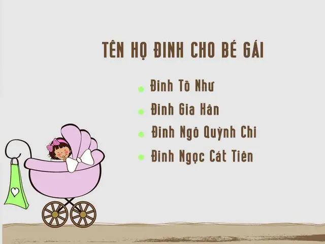 Đặt Tên Cho Con Gái Họ Đinh