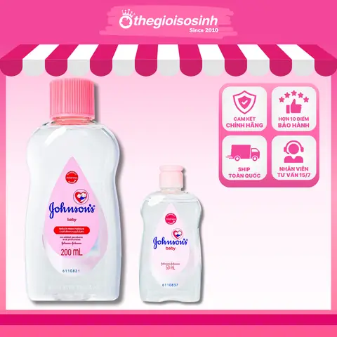 Dầu Baby Oil J&j Chai 200ml