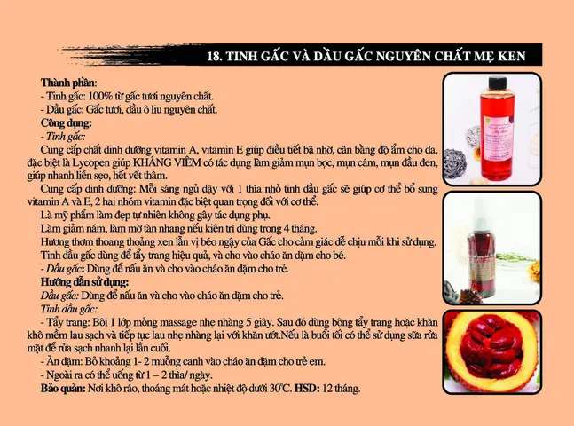 Dầu Gấc Trị Mụn Đầu Đen