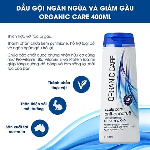 Dầu Gội Ngăn Rụng Tóc Hữu Cơ Organic Care Úc