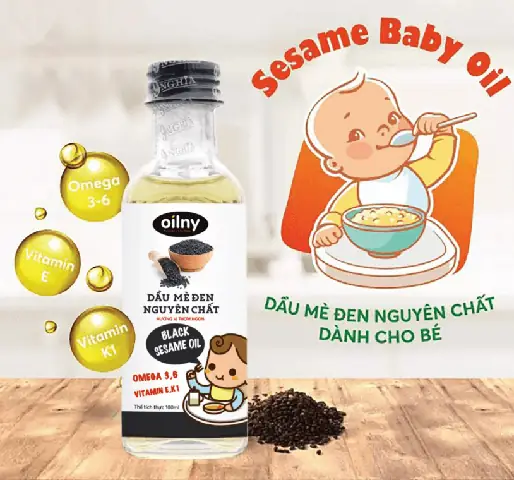 Dầu Mè Đen Nguyên Chất Cho Bé
