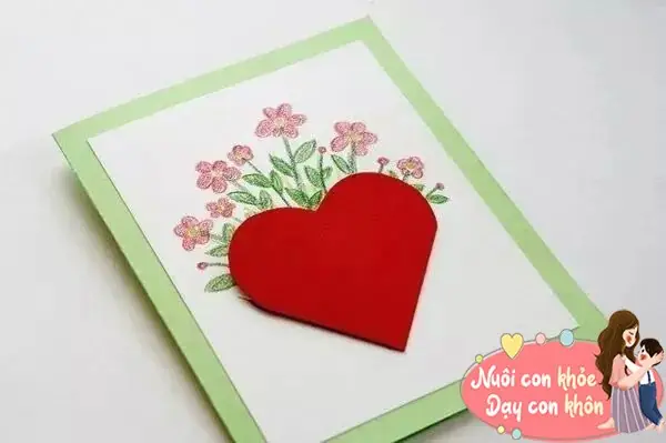 Dạy Bé Làm Thiệp Tặng Mẹ 8 3