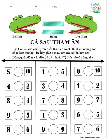 Dạy Số Cho Bé 5 Tuổi