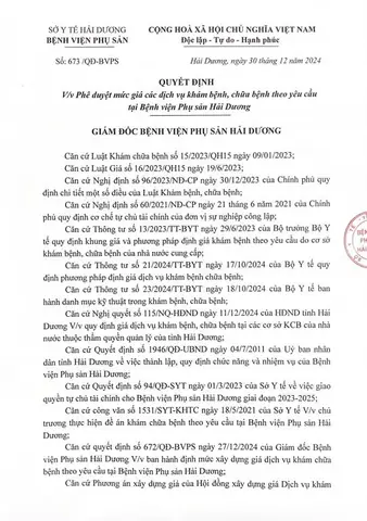 Đẻ Dịch Vụ Ở Phụ Sản Hải Dương