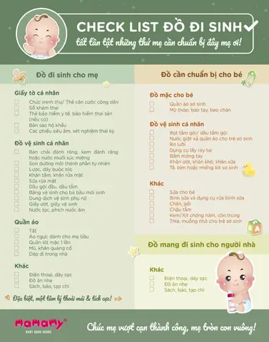 Đi Sinh Cần Mang Những Đồ Gì