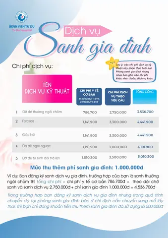 Dịch Vụ Sinh Gia Đình Ở Bệnh Viện Từ Dũ