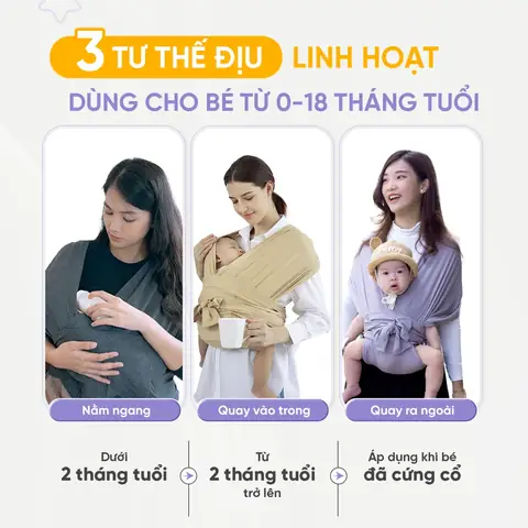 Địu Cho Bé Từ Sơ Sinh