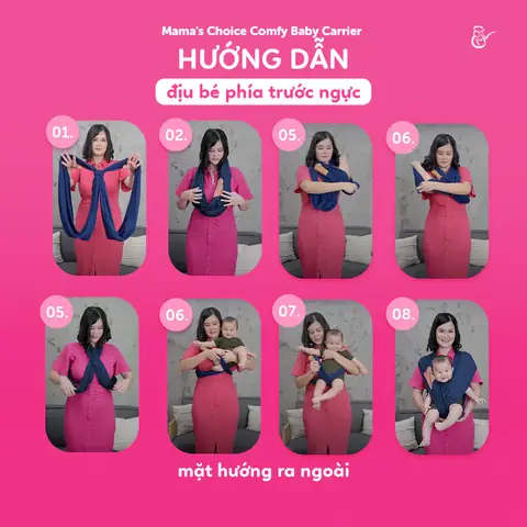 Địu Vải Cho Bé Sơ Sinh