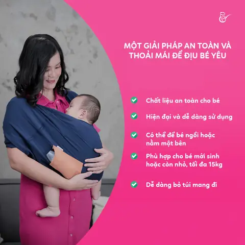 Địu Vải Cho Bé Sơ Sinh