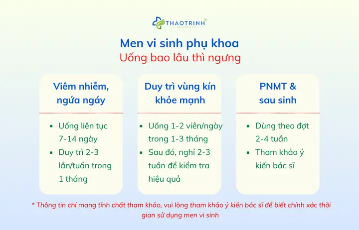 Dùng Men Vi Sinh Trong Bao Lâu