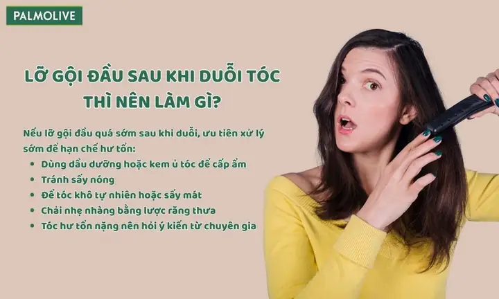 Duỗi Tóc Xong Khi Nào Gội Đầu