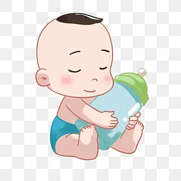 Em Bé Cầm Bình Sữa Bú Em Bé Cầm Bình Sữa Bú