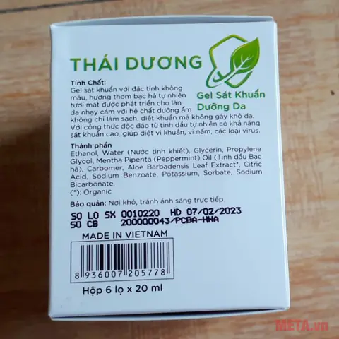 Gel Rửa Tay Khô Thành Phần