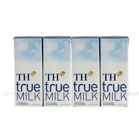 Giá 1 Hộp Sữa Th True Milk 180ml Có Đường