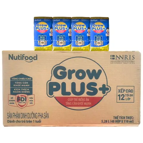 Giá 1 Thùng Sữa Grow Plus 110ml