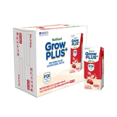 Giá 1 Thùng Sữa Grow Plus Đỏ 180ml