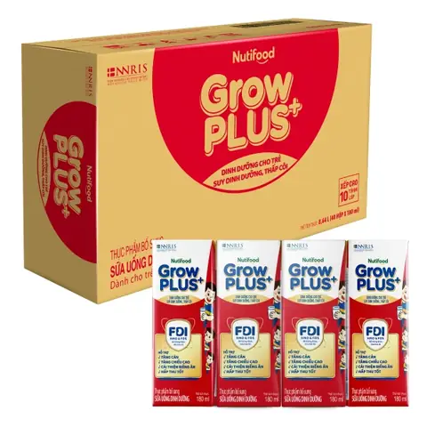 Giá 1 Thùng Sữa Grow Plus Đỏ 180ml