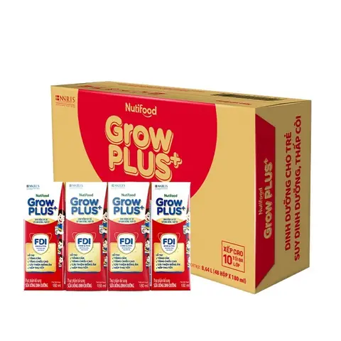 Giá 1 Thùng Sữa Grow Plus Đỏ 180ml