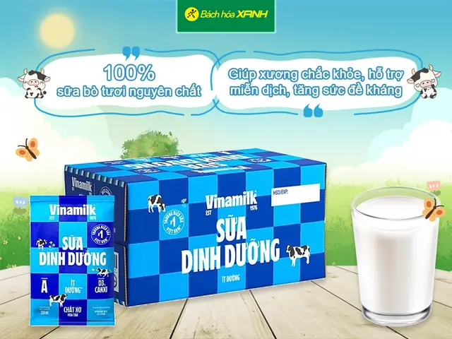 Giá 1 Thùng Sữa Túi Vinamilk Giá 1 Thùng Sữa Túi Vinamilk