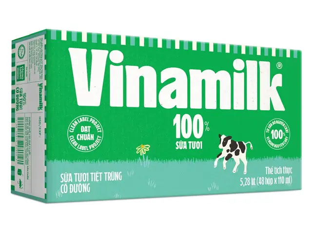 Giá 1 Thùng Sữa Vinamilk 110ml