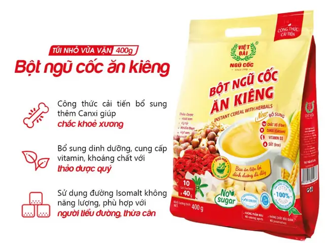 Giá Bột Ngũ Cốc Ăn Kiêng Việt Đài Giá Bột Ngũ Cốc Ăn Kiêng Việt Đài