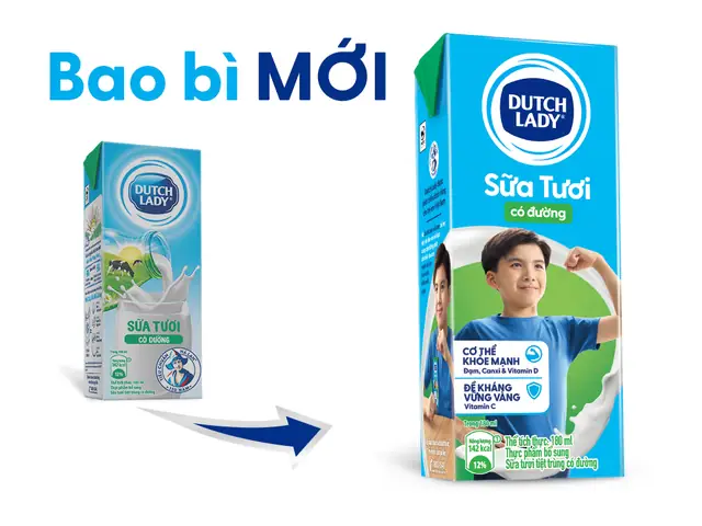 Giá Sữa Tươi Dutch Lady 180ml