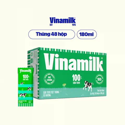 Giá Thùng Sữa Hộp Vinamilk 180ml