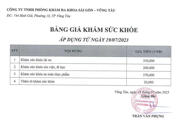 Giờ Làm Việc Phòng Khám Đa Khoa Vũng Tàu