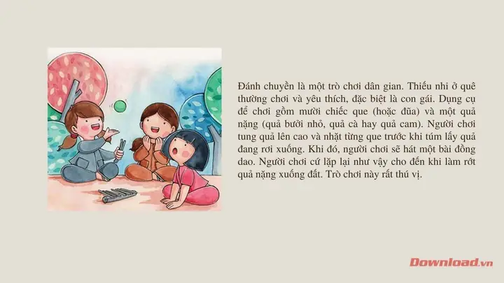 Giới Thiệu Một Trò Chơi Dân Gian Mà Em Thích