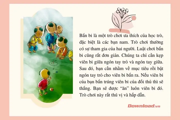 Giới Thiệu Một Trò Chơi Dân Gian Mà Em Thích