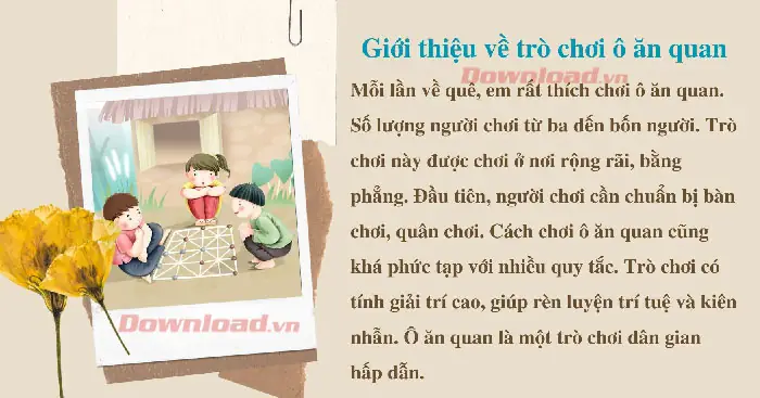 Giới Thiệu Một Trò Chơi Dân Gian Mà Em Thích