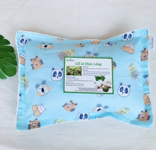 Gối Lá Đinh Lăng Cho Bé Ngủ Ngon
