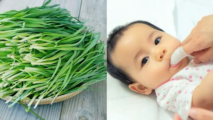 Hạ Sốt Cho Bé Bằng Lá Hẹ