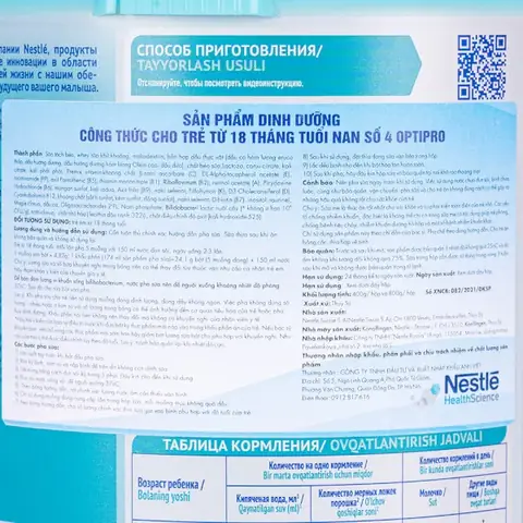 Hạn Sử Dụng Sữa Nan Nga