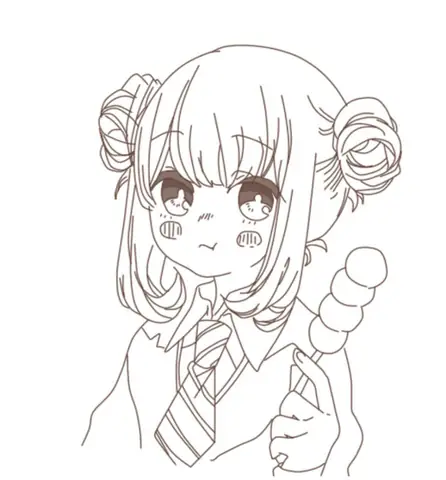 Hình Ảnh Anime Chưa Tô Màu