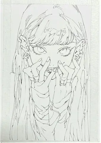 Hình Ảnh Anime Chưa Tô Màu