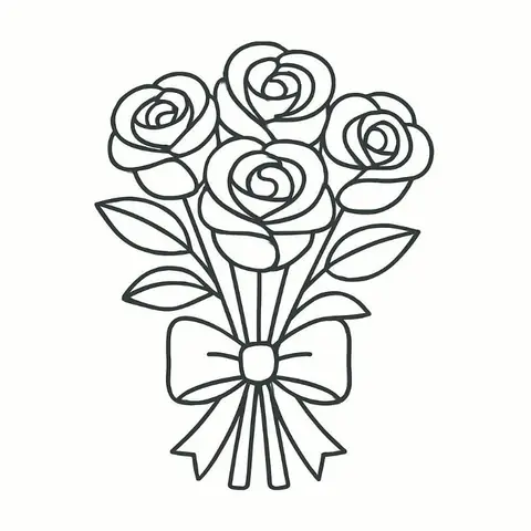 Hình Ảnh Bông Hoa Cho Bé Tô Màu