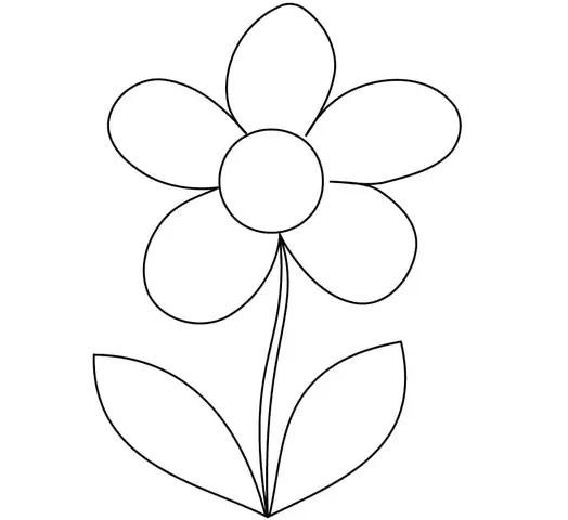 Hình Ảnh Bông Hoa Cho Bé Tô Màu