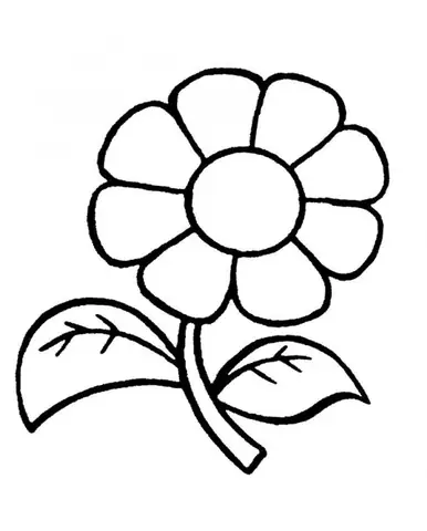 Hình Ảnh Bông Hoa Cho Bé Tô Màu